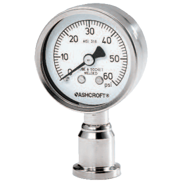 Ashcroft Sanitary Pressure Gauge, 1032 Fractional